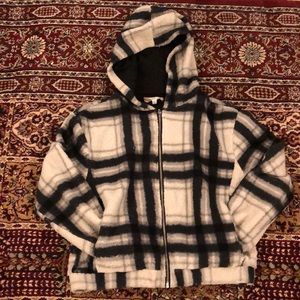 Pink Rose White/Black Teddy Jacket